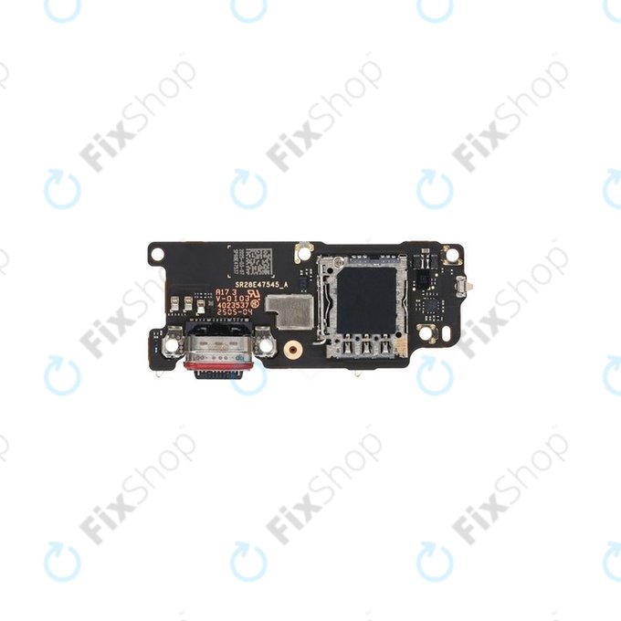 Motorola Razr 60 Ultra - Töltő Csatlakozó + PCB Alaplap - 5P68C29822 Genuine Service Pack