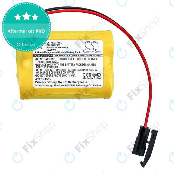 Akkumulátor GE A06b-6093-K001, 2200mAh, Li-MnO2, 6V, BR-AGCF2W, HQ