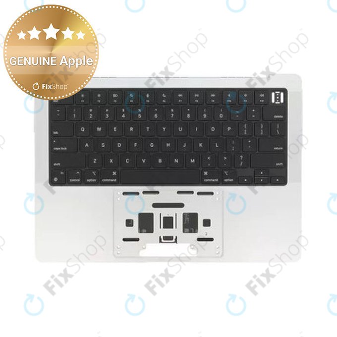 Felső billentyűzetkeret MacBook Pro 14", A3185 (2024), US billentyűzettel és akkumulátorral, Silver, 661-50211, Genuine Apple