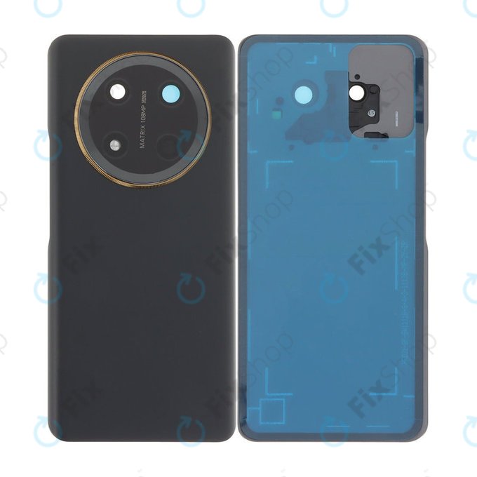 Honor Magic7 Lite - Akkumulátor Fedőlap Komplett (Titanium Black)