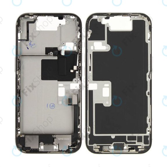 Apple iPhone 16 Pro - Középső keret + Bekapcsoló + hangerő gomb (White Titanium)