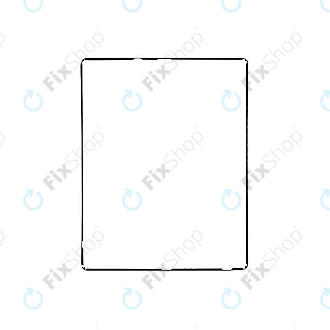 Apple iPad 3, iPad 4 - Műanyag érintőpad keret (Black)