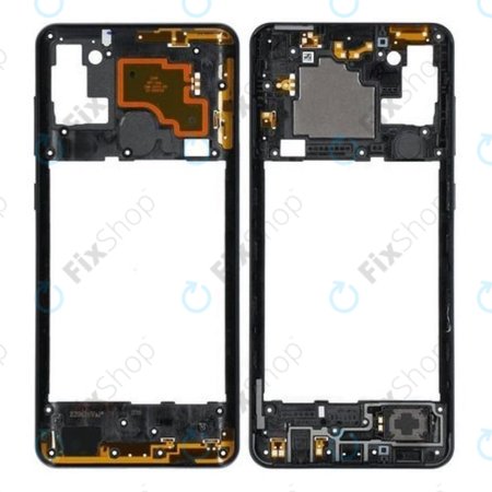 Samsung Galaxy A21s A217F - Középső Keret (Black) - GH97-24663A Genuine Service Pack