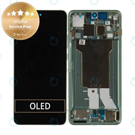 Kijelző Motorola Edge 70, Érintőüveg kerettel, Lily Pad, 5D68C31542, Genuine Service Pack