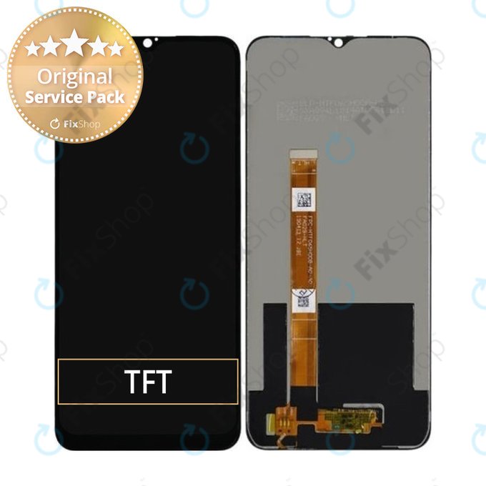 Oppo A5 (2020) - LCD Kijelző + Érintőüveg + Keret - REF-OPPOA501 Genuine Service Pack