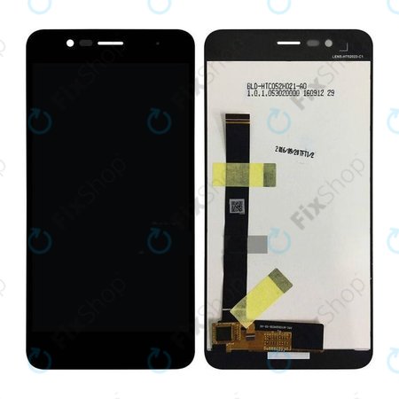 Asus Zenfone 3 Max ZC520TL - LCD Kijelző + Érintőüveg + Keret (Fekete) - 90AX0086-R20010