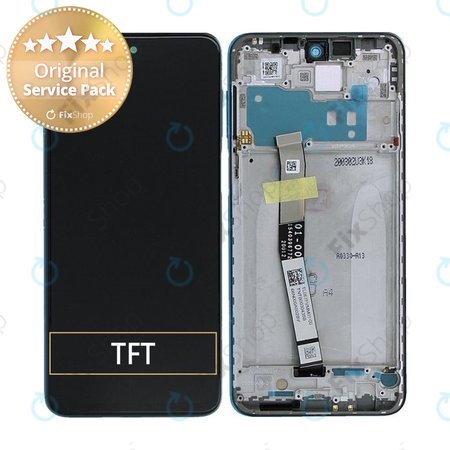 Xiaomi Redmi Note 9S - LCD Kijelző + Érintőüveg + Keret (Aurora Blue) - 560003J6A100 Genuine Service Pack