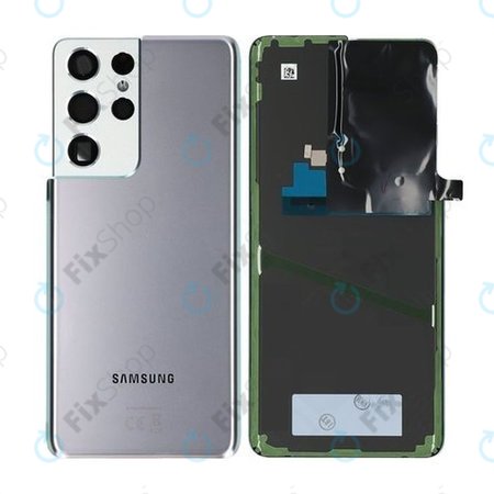 Samsung Galaxy S21 Ultra G998B - Akkumulátor Fedőlap (Phantom Silver) - GH82-24499B Genuine Service Pack