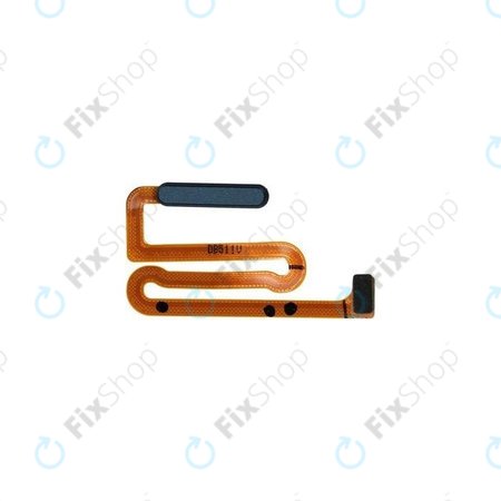 Samsung Galaxy M12 M127F - Ujjlenyomat Érzékelő + Flex Kábel (Black) - GH96-14188A Genuine Service Pack