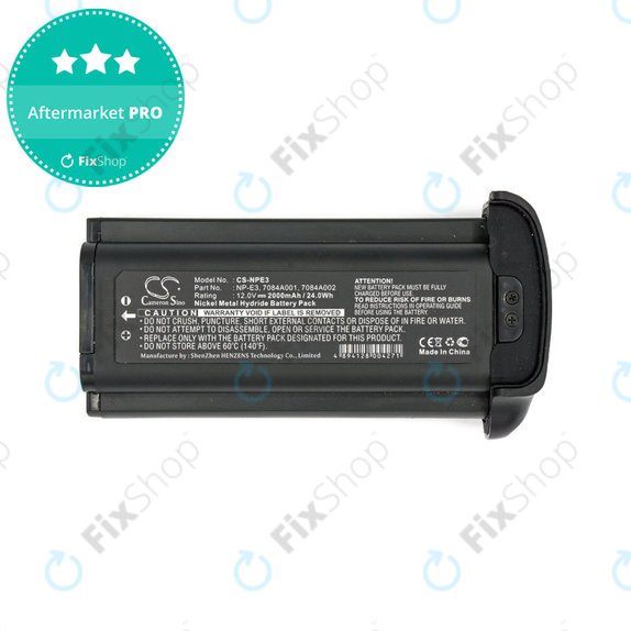 Akkumulátor Canon Eos 1Ds, 2000mAh, Ni-MH, 12V, NP-E3, HQ
