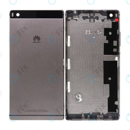 Huawei P8 - Akkumulátor fedőlap (Titanium Grey) - 02350GRV Genuine Service Pack