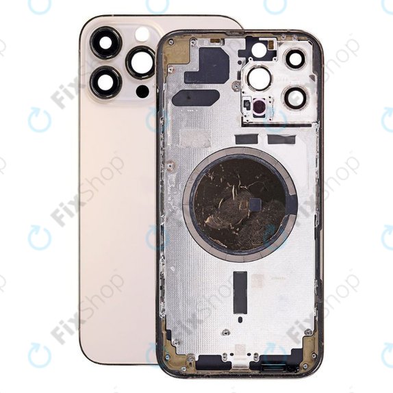 Apple iPhone 13 Pro Max - Hátsó Ház (Gold)
