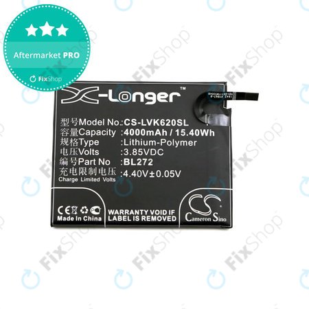 Akkumulátor Lenovo K6 Power, 4000mAh, Li-Pol, 3.85V, BL272, HQ