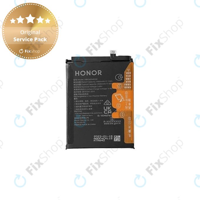 Honor X8a, Honor 90 Lite - Akkumulátor HB416594EGW 4500mAh - 2402AADF Genuine Service Pack