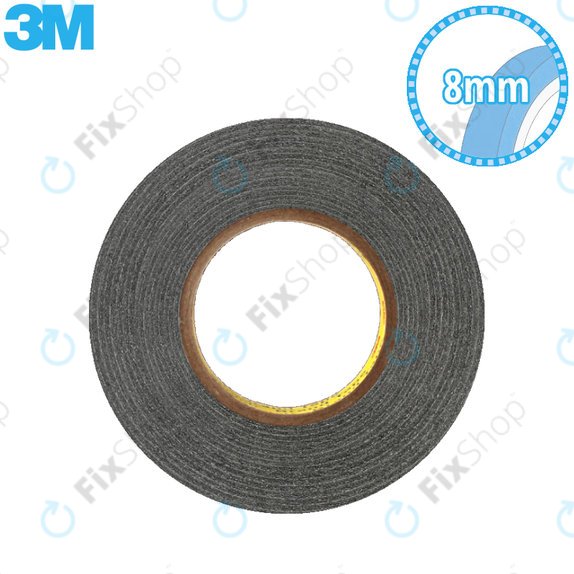 3M - Kétoldalú Ragasztó Szalag - 8mm x 50m (Fekete)
