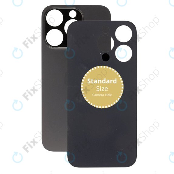 Apple iPhone 14 Pro - Hátsó Ház Üveg (Space Black)