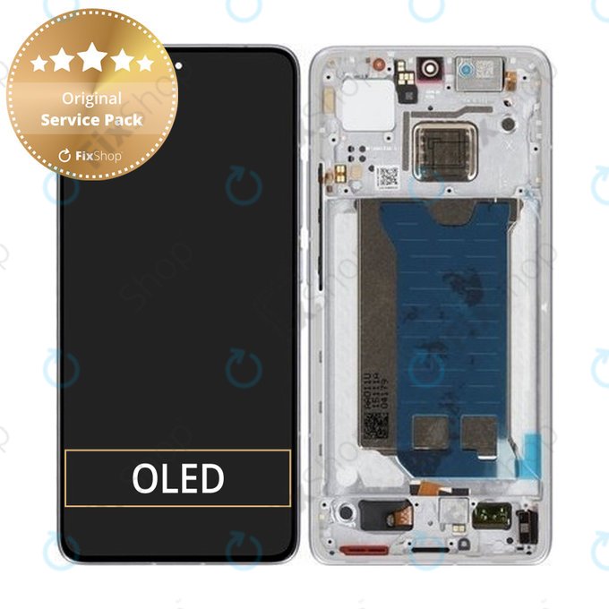 Xiaomi Poco F7 Pro 5G - LCD Kijelző + Érintőüveg + Keret (Silver) - 56002200O1100 Genuine Service Pack