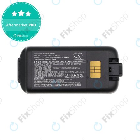 Akkumulátor Intermec CK3, CK3A, CK3X, CK3R, CK3C, CK3C1, CK3N, 5200mAh, Li-Ion, 3.7V, 318-034-001, HQ