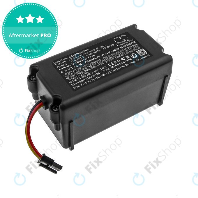 Akkumulátor Sencor SRV 9250, SRV 8250, SRV 6250, SRV 4250, Blaupunkt XSMART, SRX 1002, Li-ion, 14.4V, 3000mAh, HQ