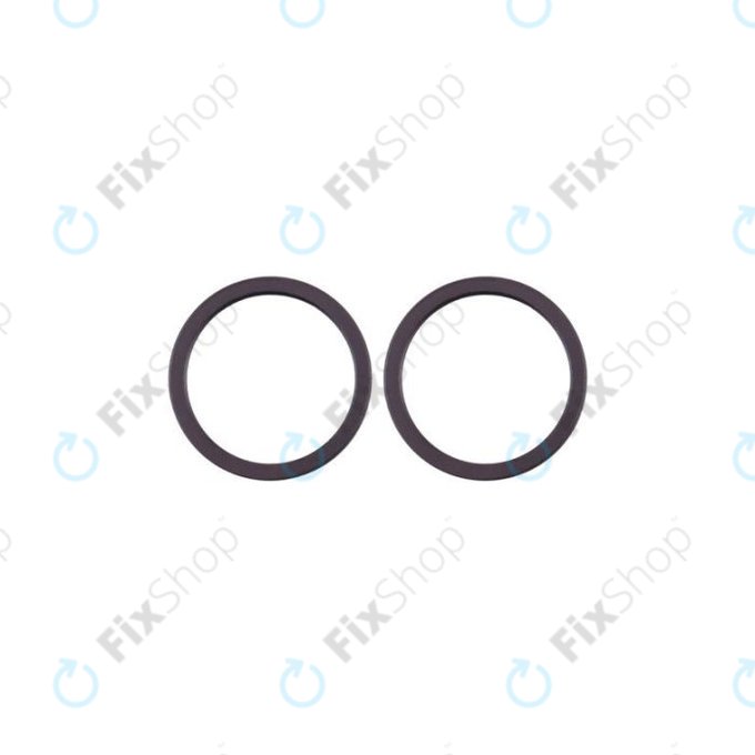 Apple iPhone 11, 12, 12 Mini - Hatsó Kamera Lencse Keret (Black) - 2db