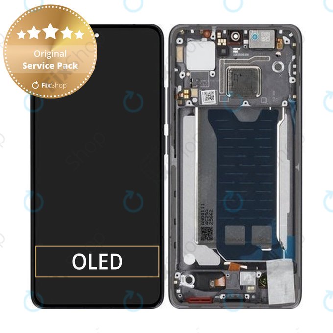 Xiaomi Poco F7 Pro 5G - LCD Kijelző + Érintőüveg + Keret (Black) - 56002300O1100 Genuine Service Pack
