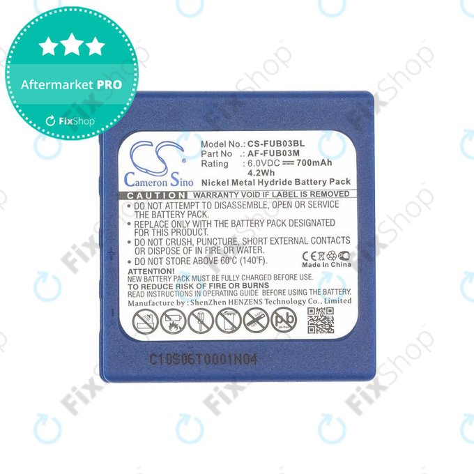 Akkumulátor HBC Fub3a, 700mAh, Ni-MH, 6V, AF-FUB03M, HQ