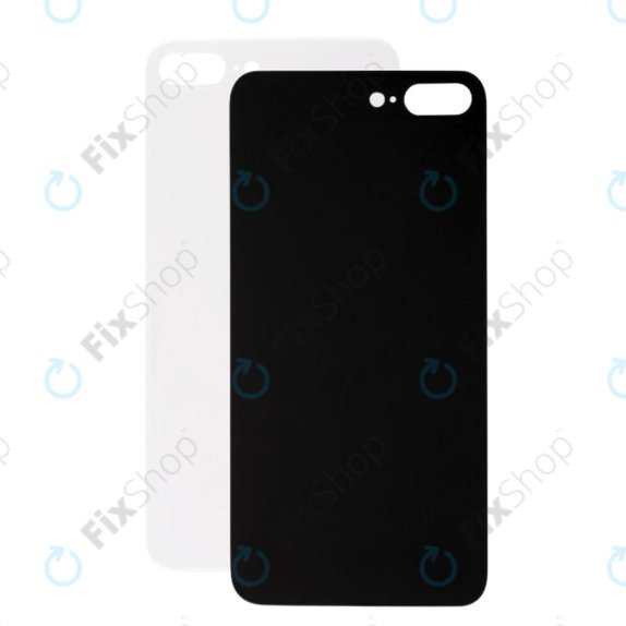 Apple iPhone 8 Plus - Hátsó Ház Üveg (Silver)