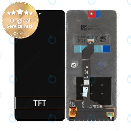 Huawei Nova 9 SE JLN-LX1 JLN-LX3 - LCD Kijelző + Érintőüveg (Midnight Black) - Genuine Service Pack