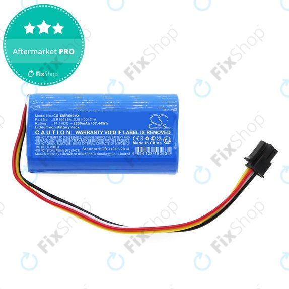 Akkumulátor Samsung PowerBot VR05R5050WK, Midea i5, i9 EYE, 2600mAh, Li-Ion, 14.4V, BP14435A, HQ