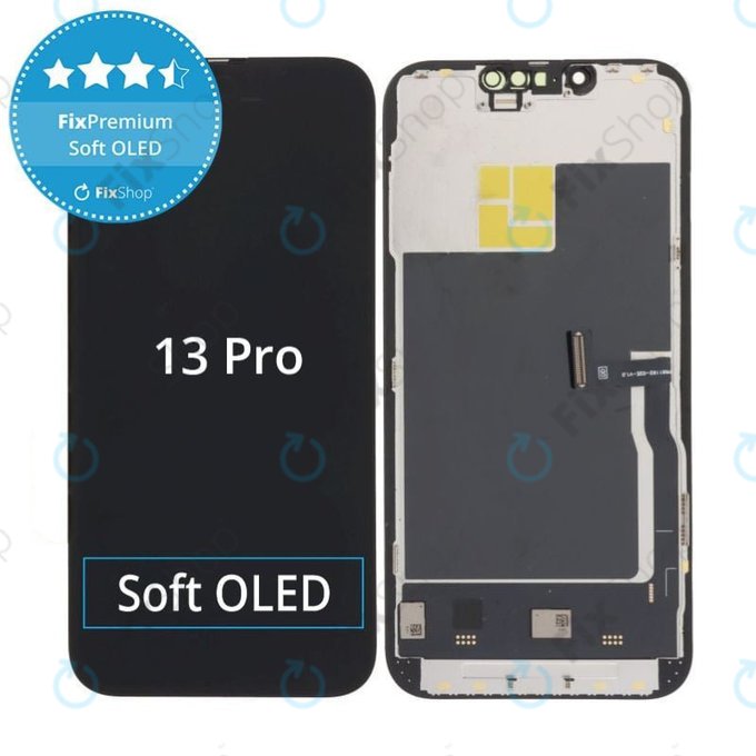 Kijelző Soft OLED iPhone 13 Pro - Érintőüveg + Keret, DIAGNOSTIC
