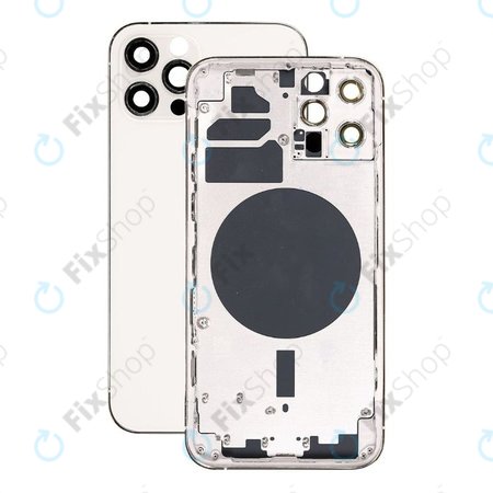 Apple iPhone 12 Pro - Hátsó Ház (Silver)