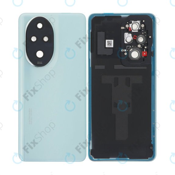 Honor 200 Pro - Akkumulátor Fedőlap Komplett (Ocean Cyan)