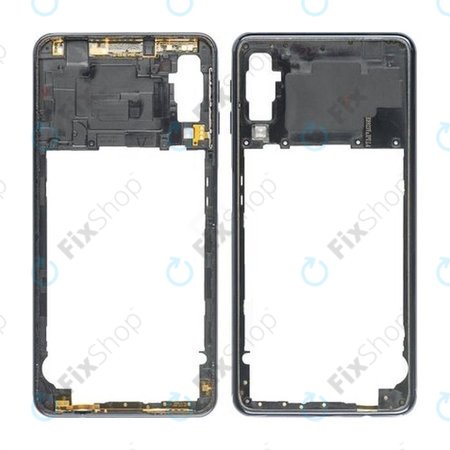 Samsung Galaxy A7 A750F (2018) - Középső Keret (Midnight Black) - GH98-43585A Genuine Service Pack