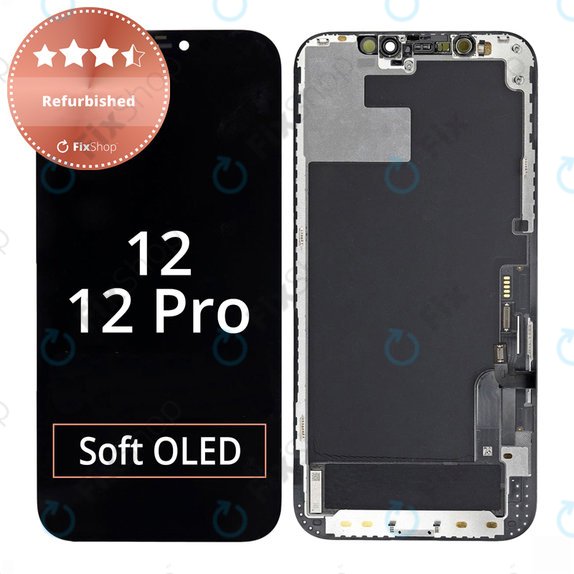 Kijelző iPhone 12, 12 Pro, Érintőüveg kerettel, Refurbished