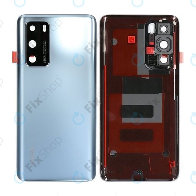 Huawei P40 - Akkumulátor Fedőlap (Silver Frost) - 02353MGF Genuine Service Pack