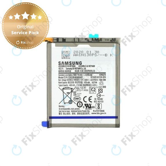 Samsung Galaxy S20 Plus G985F - Akkumulátor EB-BG985ABY 4500mAh - GH82-22133A Genuine Service Pack