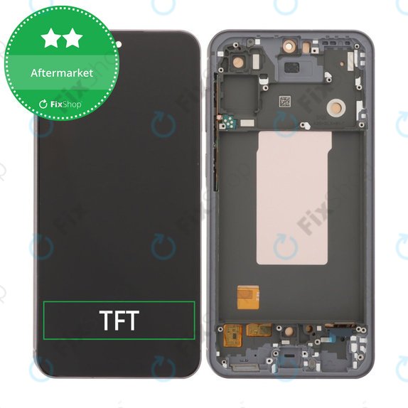 Samsung Galaxy A56 A566E - LCD Kijelző + Érintőüveg + Keret (Awesome Graphite) TFT