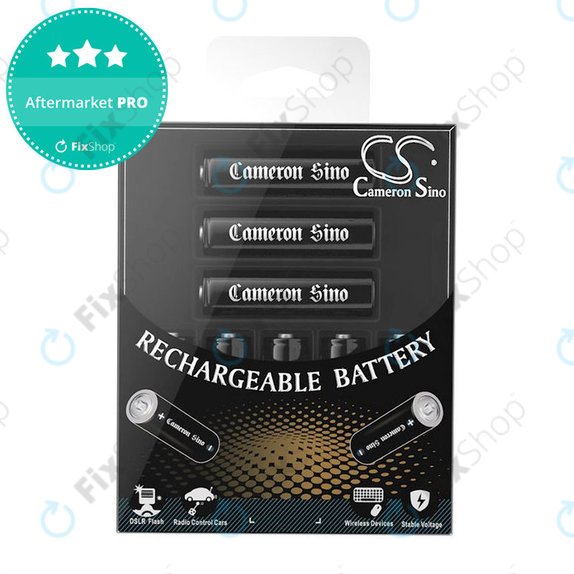 Újratölthető akkumulátor, CameronSino AA, 8 db, 2200mAh, Ni-MH, 1.2V, –, HQ