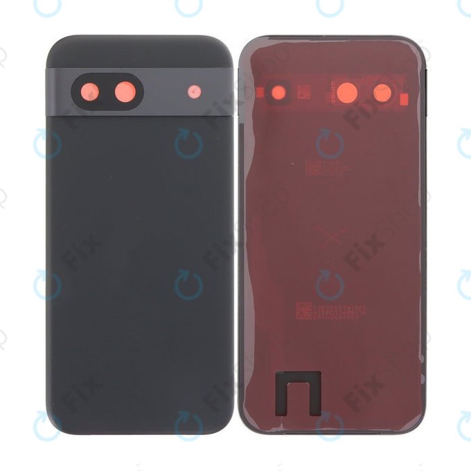 Google Pixel 8a - Akkumulátor Fedőlap Komplett (Obsidian)