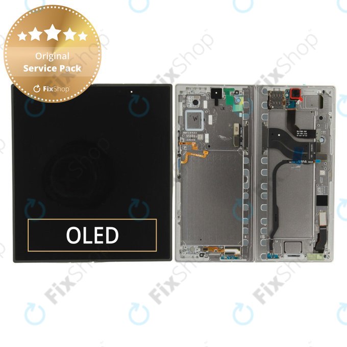 Samsung Galaxy Z Fold 7 F966B - LCD Kijelző + Érintőüveg + Keret (Silver Shadow) - GH82-37548A Genuine Service Pack