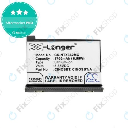 Akkumulátor Insta360 One X2, 1700mAh, Li-Ion, 3.85V, CINOSBT, HQ