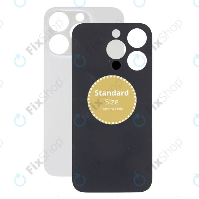 Apple iPhone 14 Pro - Hátsó Ház Üveg (Silver)