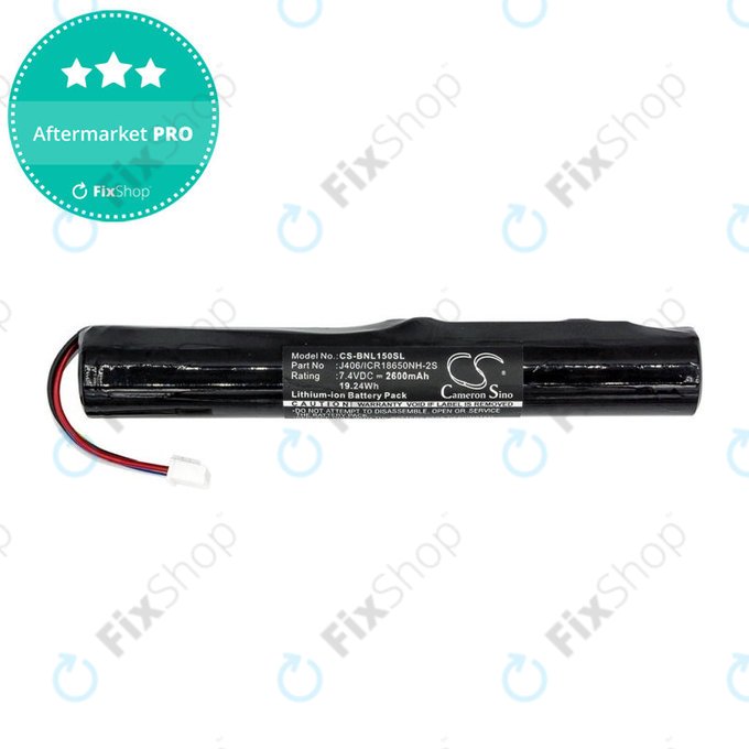 Akkumulátor Bang & Olufsen Beolit 15, 17, Beoplay A2, 2600mAh, Li-Ion, 7.4V, J406/ICR18650NH-2S, HQ