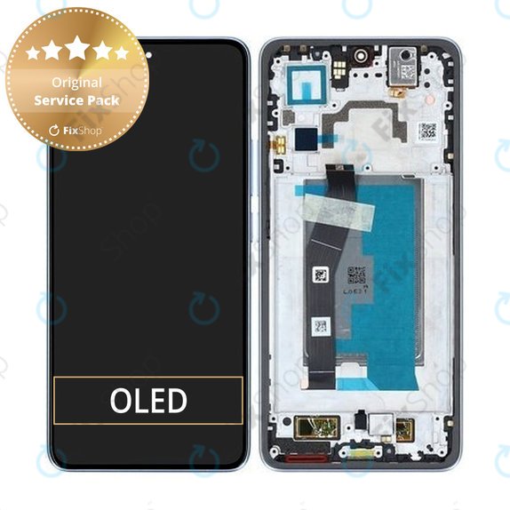 Xiaomi 14T - LCD Kijelző + Érintőüveg + Keret (Titan Blue) - 5600050N12A00 Genuine Service Pack
