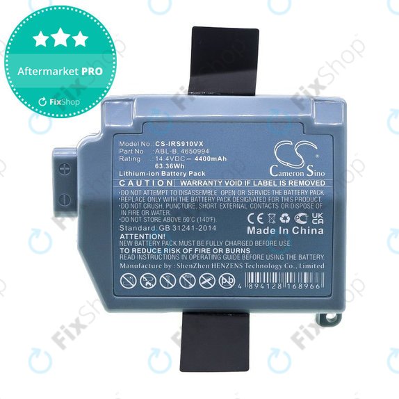 Akkumulátor iRobot Roomba S9, S9+, 4400mAh, Li-Ion, 14.4V, ABL-B, HQ