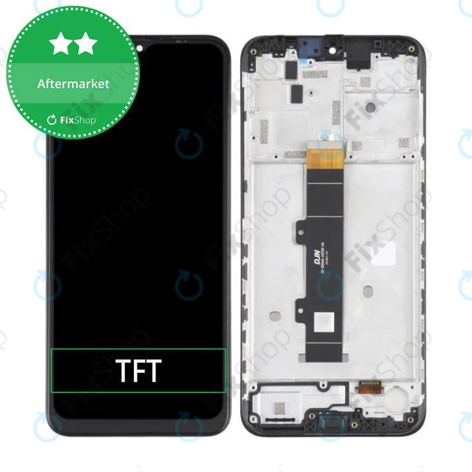 Motorola Moto G30 XT2129 - LCD Kijelző + Érintőüveg + Keret (Phantom Black) TFT