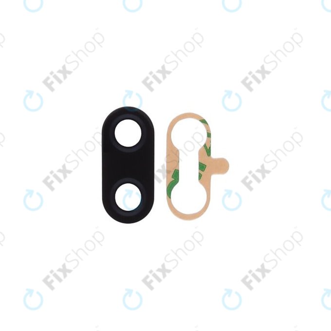 Xiaomi Mi 8 Lite - Hátlapi Kameralencse Üveg (Midnight Black)