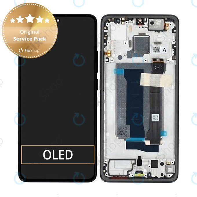 Xiaomi Poco X7 Pro 2412DPC0AG - LCD Kijelző + Érintőüveg + Keret (Black) - 56000300O1000 Genuine Service Pack