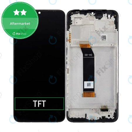 Xiaomi Poco M4 5G 22041219PG - LCD Kijelző + Érintőüveg + Keret (Power Black) - 560005L19P00 Genuine Service Pack