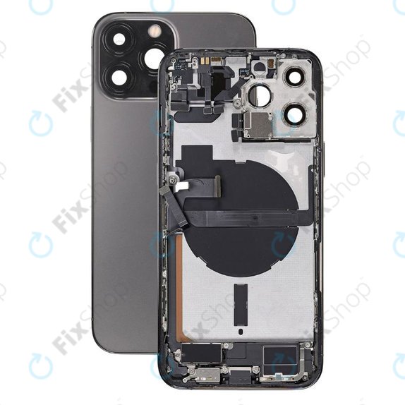 Apple iPhone 13 Pro Max - Hátsó Ház Apró Alkatrészekkel (Graphite)